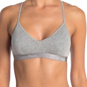 Calvin Klein Motive Cotton Lightly Lined Bralette